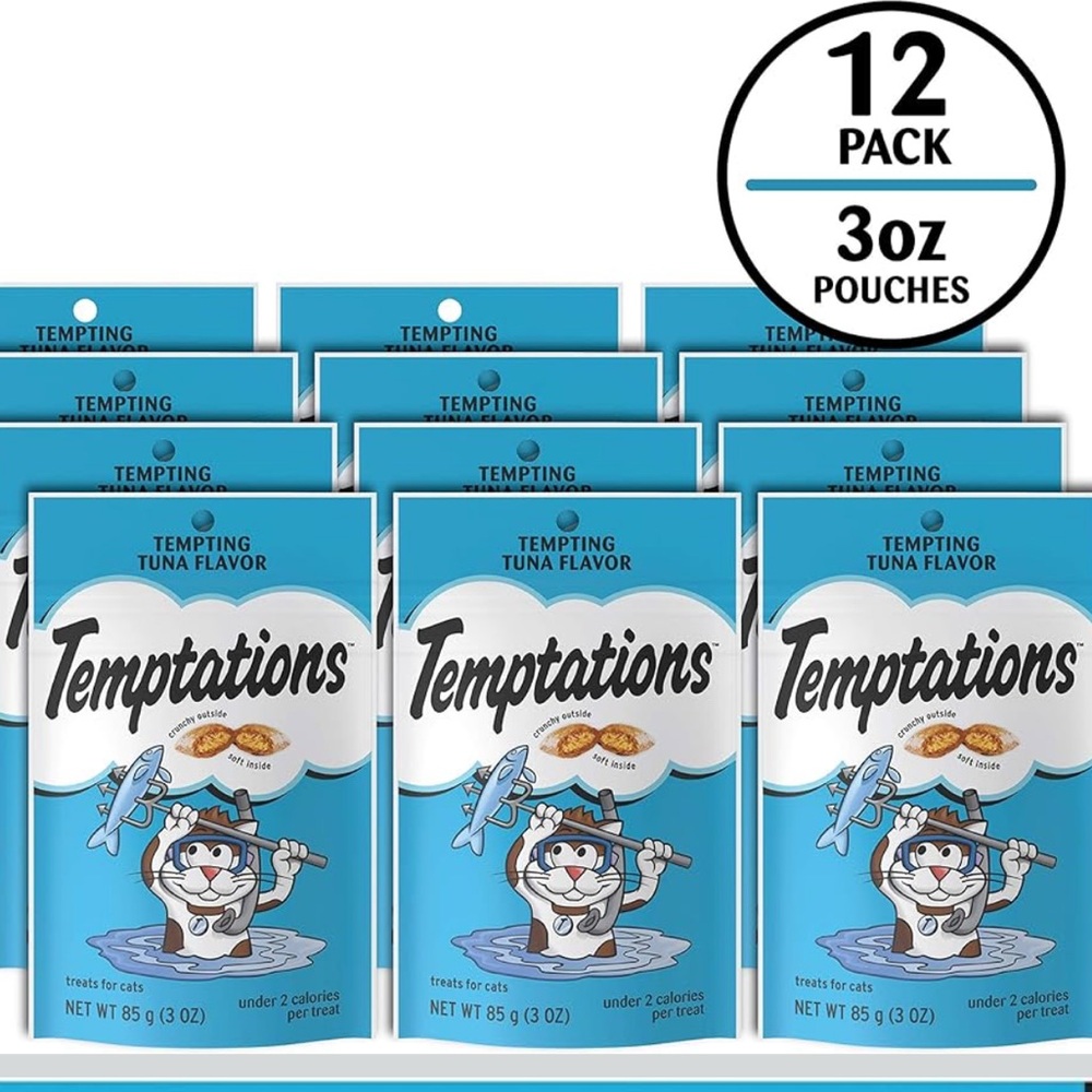 Temptations Cat Treats Classic Crunchy and Soft Cat Treats, Tempting Tuna